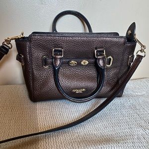Dark brown coach crossbody